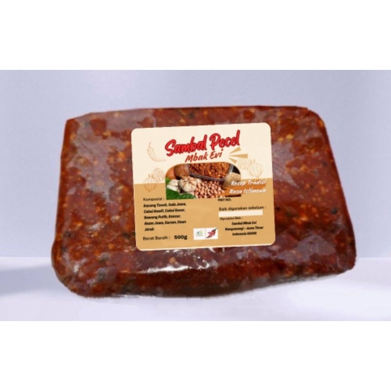 

Sambal Pecel Mbak Evi. Pedas Gurihnya mantap. 250gr, 500 gr, 1 kg