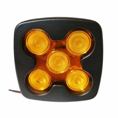 LAMPU LED TEMBAK SOROT KUNING NYEBAR 5 MATA 50 WATT 12-24 VOLT
