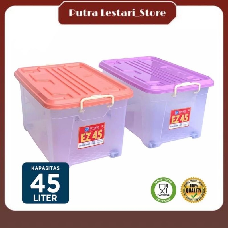 EZY Box Container CB 45 Liter Kotak Penyimpanan / Kotak Plastik Ezy 45 Liter