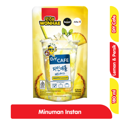 

Wonhae DIY Cafe Minuman Instan Rasa Blue Lemonade 180 ml / Wonhae DIY Cafe Minuman Instan Rasa Peach Lemonade 180 ml / Wonhae DIY Cafe Minuman Instan Rasa Pineapple Lemonade 180 ml