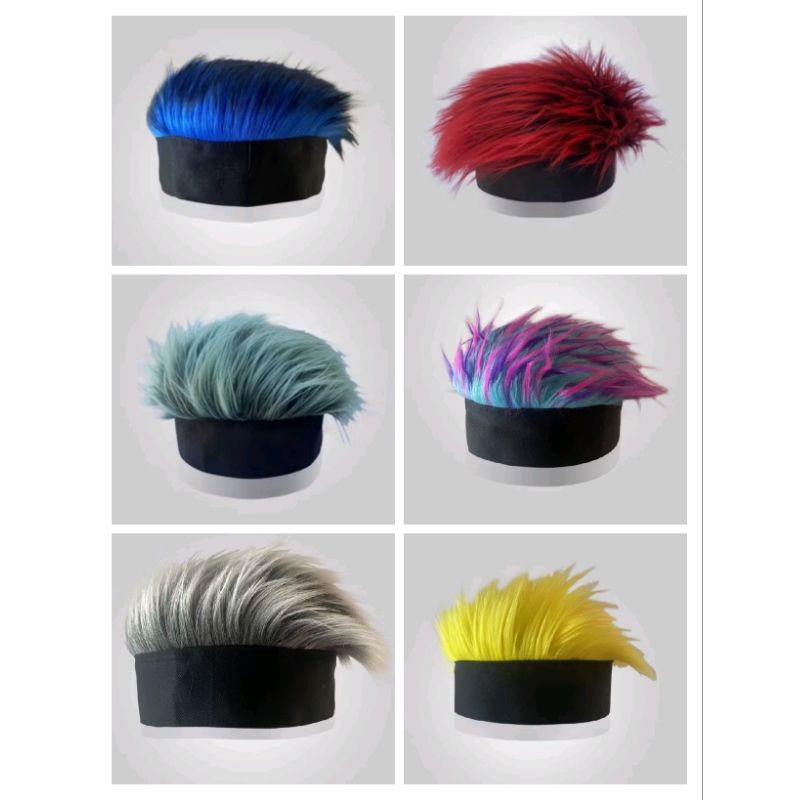 Topi rambut palsu Naruto Topi wig cosplay anime Naruto Topi rambut palsu anak dewasa pria