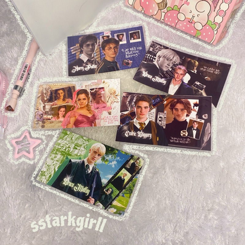 (HP) moodboard photo visual harry potter characters fanmerch by sstarkgirll