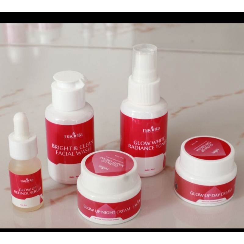 Paket Glowing Krim Kecantikan Nacinta Glow Beauty Skincare