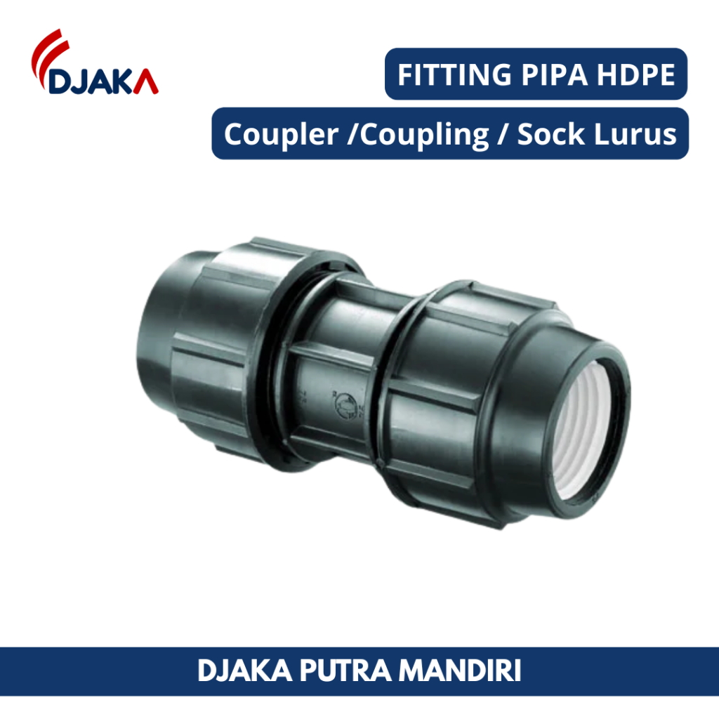 Sambungan pipa hdpe / Coupler hdpe / Coupling hdpe / Sock lurus hdpe 2 inchi