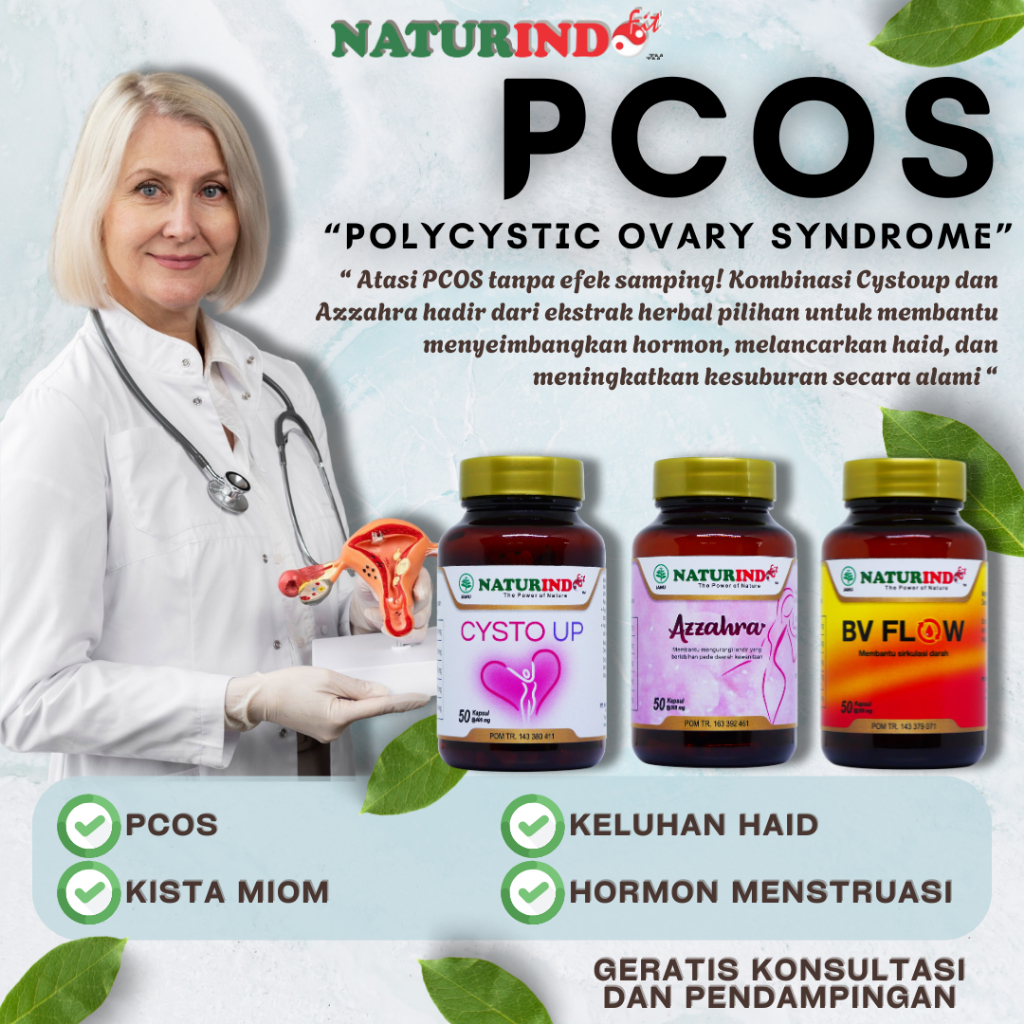 Obat PCOS Perawatan Kewanitaan CystoUp Azzahra Herbal Naturindo