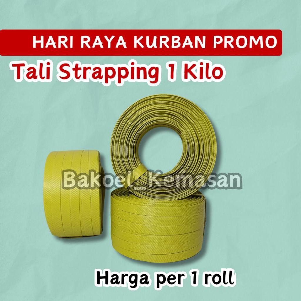 

HARI RAYA KURBAN Tali Strapping Band Tebal 1KG untuk ikat barang banyak warna PROMO