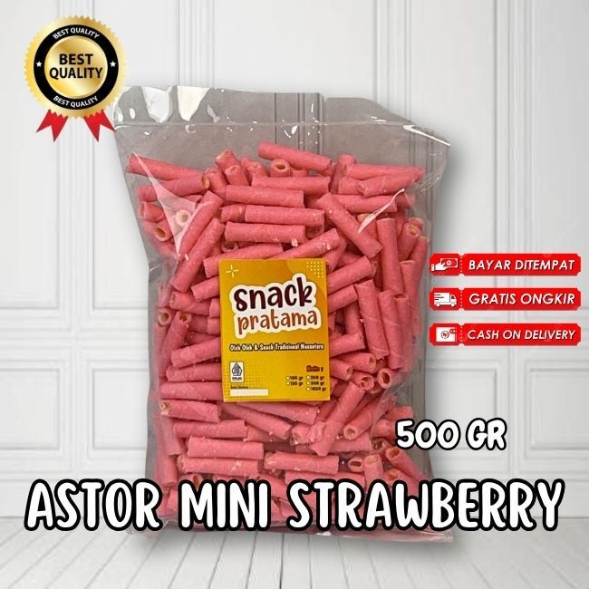 

Astor Mini Barcelona Strawberry 500 Gram Premium