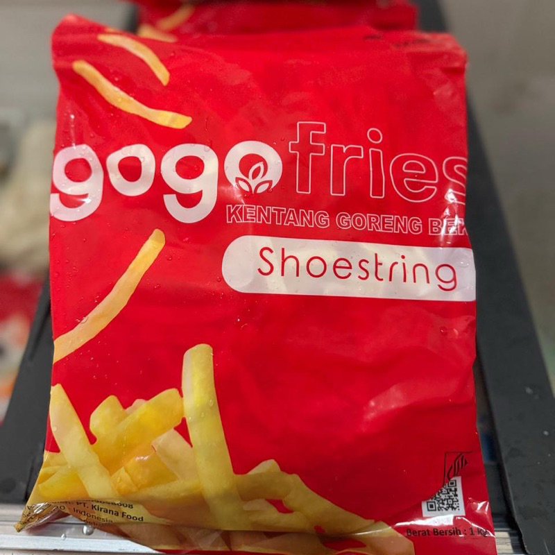 

gogo fries shoestring, kentang goreng beku 1kg