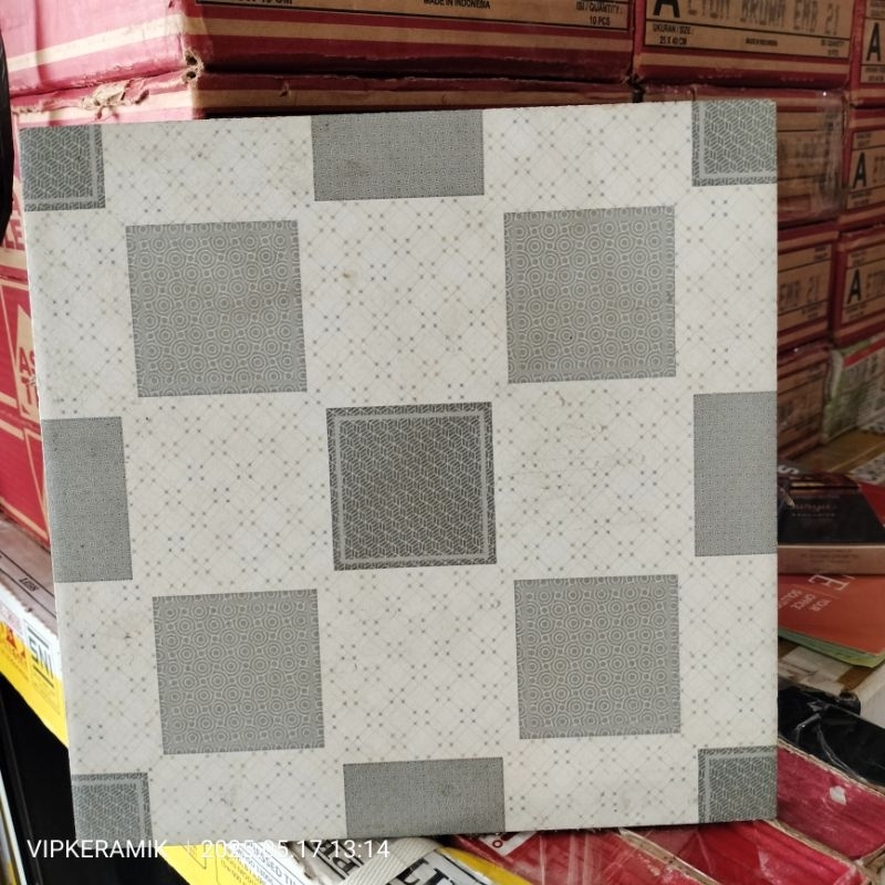 KERAMIK LANTAI KAMAR MANDI KASAR MURAH UNO AMAYA GREY 25X25 KW1