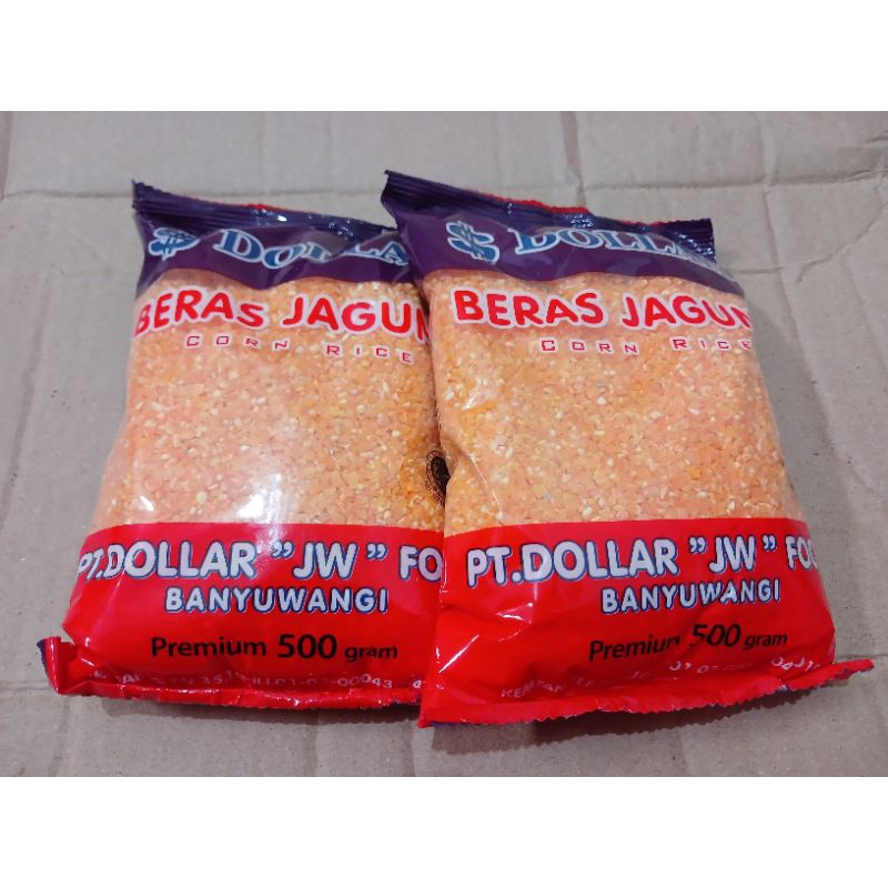 

[ 2 Pcs ] Beras Jagung Merk Dollar 2 Pcs / 1 Kg