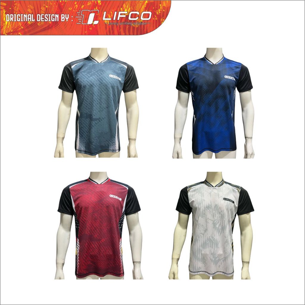 LIFCO JERSEY VOLI BADMINTON FUTSAL SEPAK BOLA / BAJU OLAHRAGA PRIA