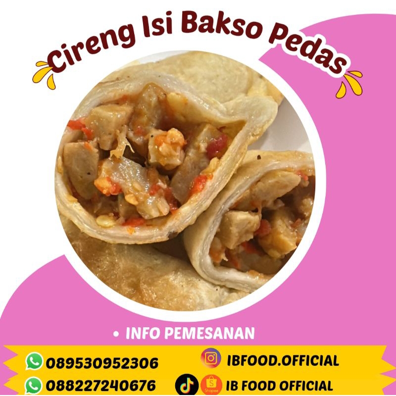 Cireng Isi Bakso Frozen Kemasan Vakum isi 4 pcs