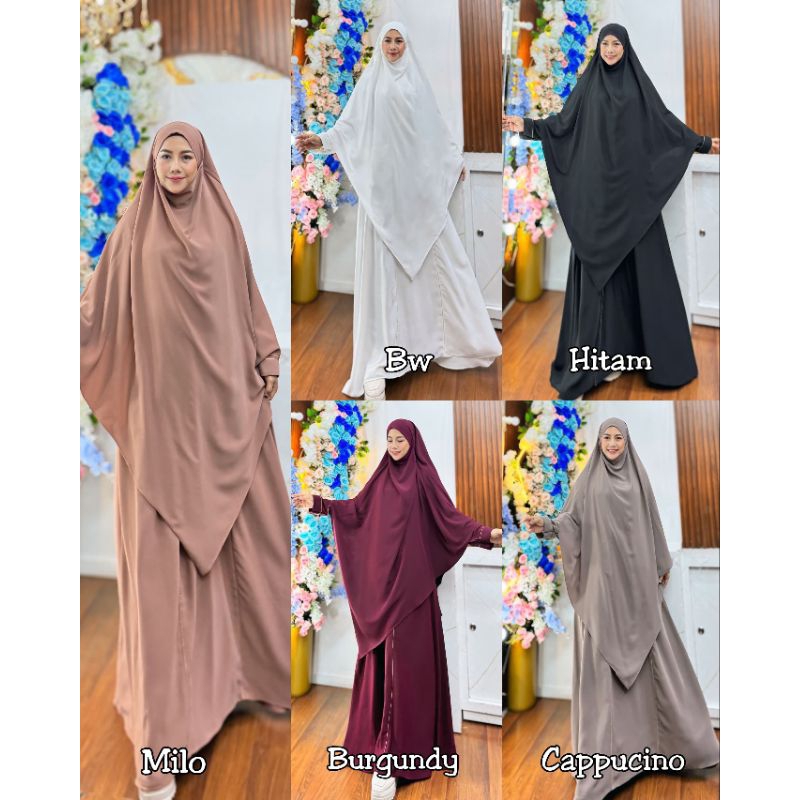 BISA COD (MADINA SYARI BY D'ZHIRA HIJAB ORI PREMIUM GAMIS DZHIRA SYARI TERBARU