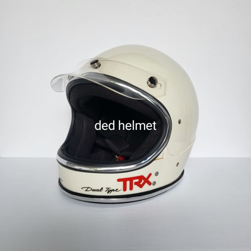 Helm astronot TRX original Custom / TRX mini / TRX moncong pendek // helm jadul restorasi