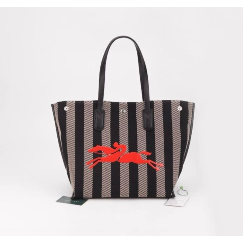 Lc stripe black handbag