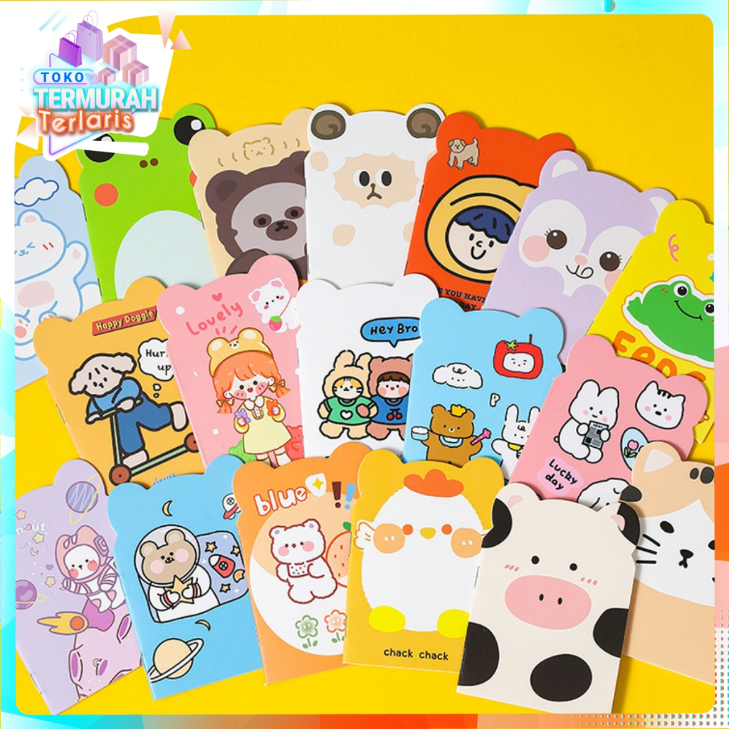 

TTT Buku Tulis Mini Motif Kartun Note Book Mini Cartoon Mini Book Notepad Karakter Buku Tulis Memo Kecil Murah