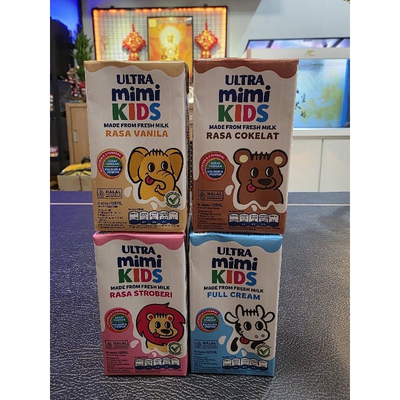 

Susu ULTRA Mimi Kids 125 ml 1 box isi 40 pcs Free Bubble Wrap