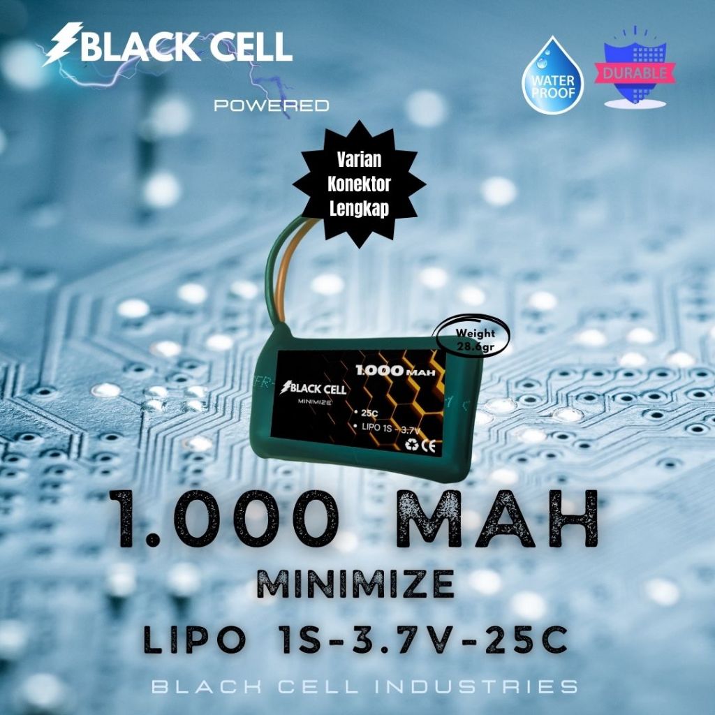 RC LIPO BATTERY 3.7V 1000MAH 25C BLACK CELL MINIMIZE Series  Electonic Helicopter Drone Speed Boat S