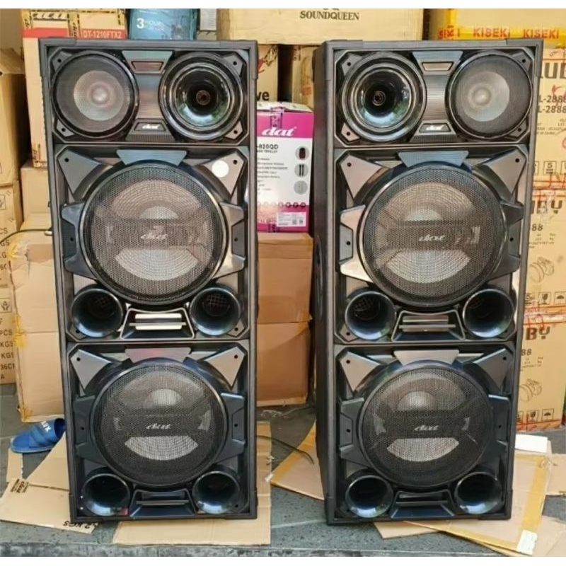 Speaker Aktif DAT DS 122 Bluetooth Karaoke Hajatan Double 12 inch x4