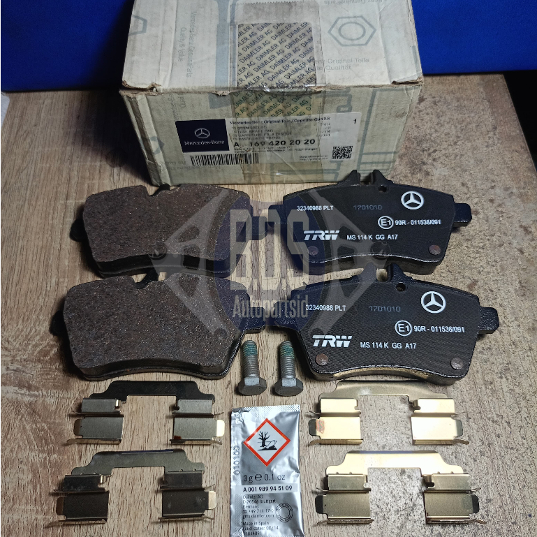 KAMPAS REM DEPAN MERCEDES W169 W245 ORIGINAL