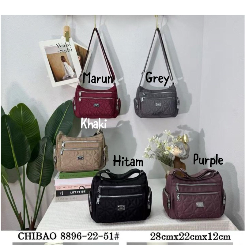 CB8896-22-51 TAS SELEMPANG WANITA IMPORT CHIBAO