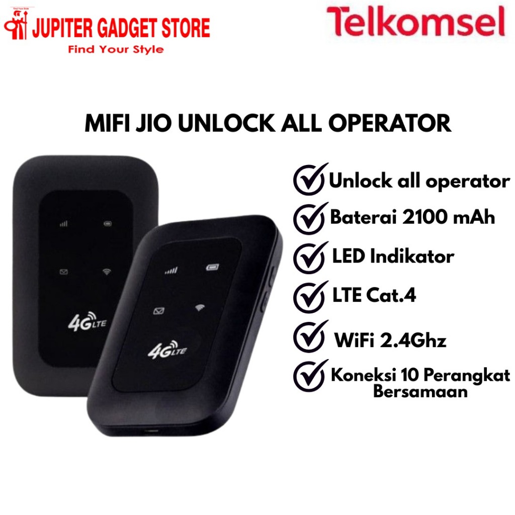 Modem Wifi 4G All Operator JIO Unlock