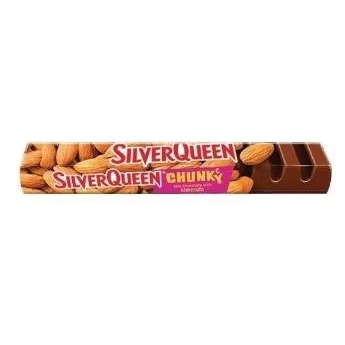 

silver queen chunky almond bar 85 gr cokelat