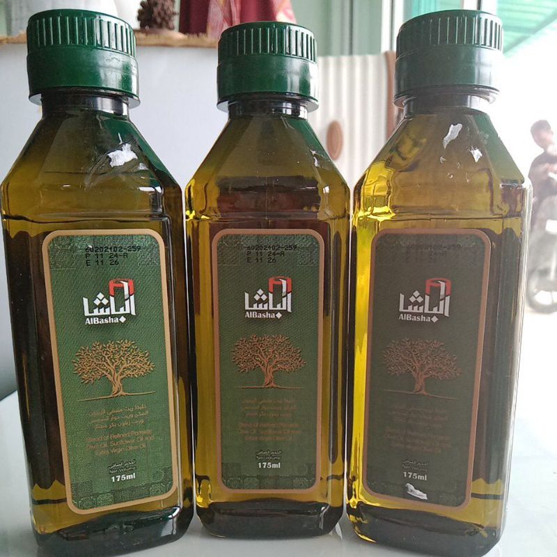 

Minyak zaitun/olive oil Al-Basha 175ml 100% import Arab saudi