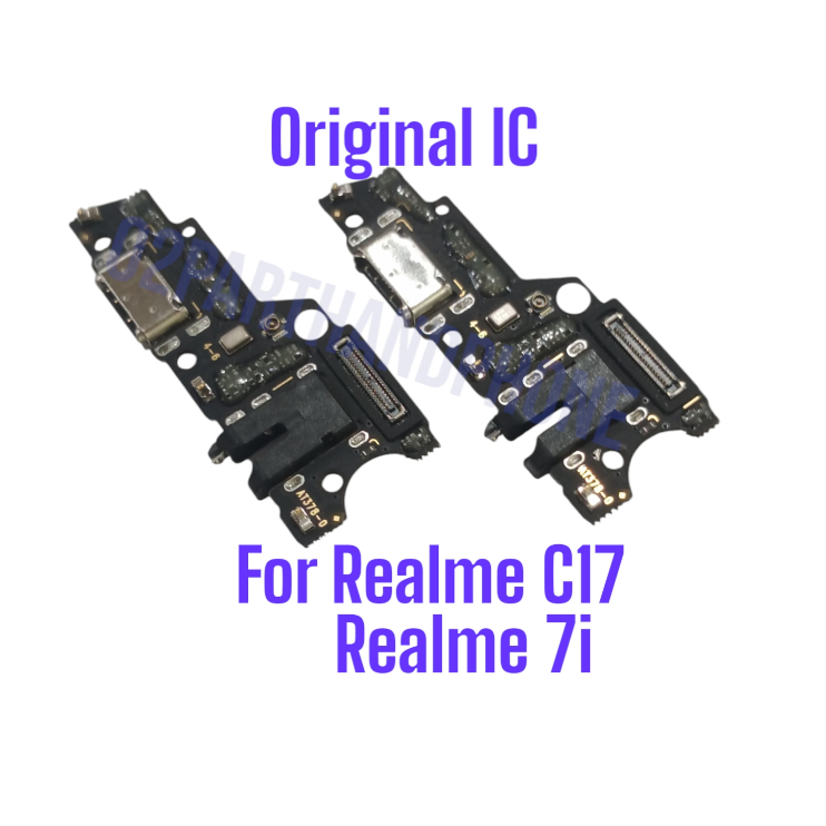 Papan Konektor Charger+Mic Realme C17 / Realme 7i Original IC