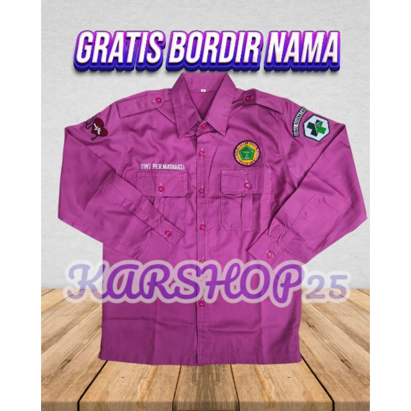 KEMEJA PPNI LENGAN PANJANG TERBARU SERAGAM PDH PPNI ATASAN BAJU PPNI KEMEJA PERAWAT INDONESIA