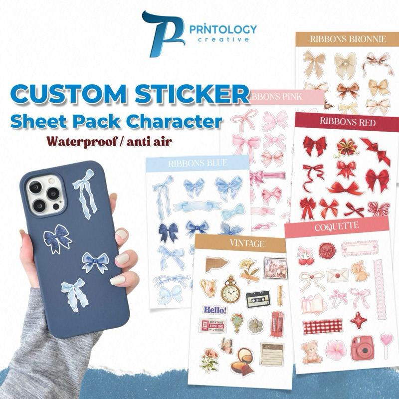 

CETAK STICKER SHEET A6 STICKER DECO PLANNER COQUETTE STICKER DEKORASI CUSTOM CUTTING STICKER CETAK STICKER VYNIL COQUETTE PITA PITA KOKET DEKORASI PLANNER AESTHETIC