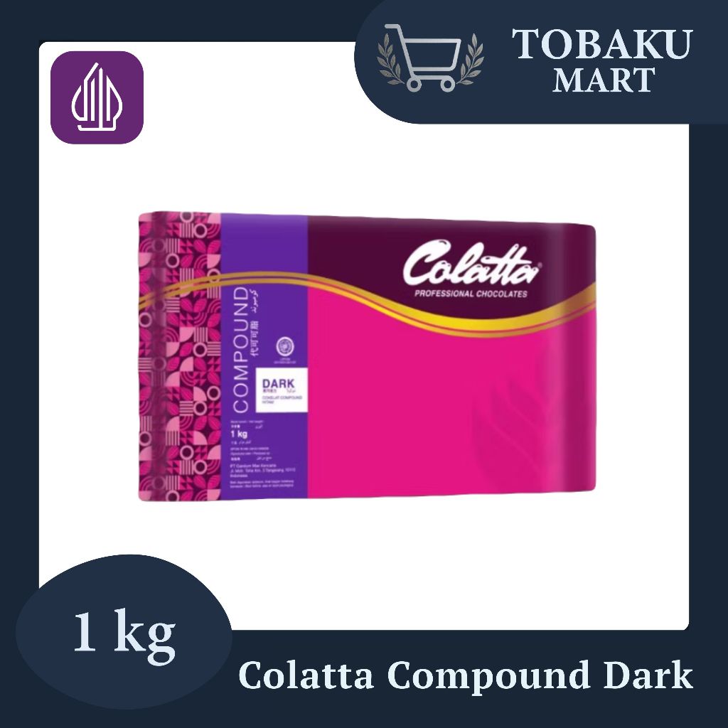 

COLATTA COMPOUND DARK 1KG – COKLAT DARK PREMIUM SIAP LELEH UNTUK CAKE, BROWNIES, & BAKING