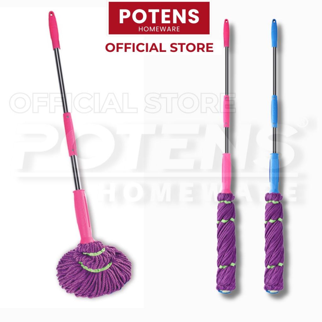 Mop Pel Putar/Pelan Lantai ( gagang pel,kepala pel,kain pel)