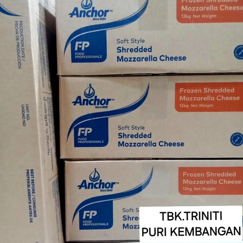 

RB Keju Mozzarella Parut/Sheredded Anchor Repack 250/500/1Kg