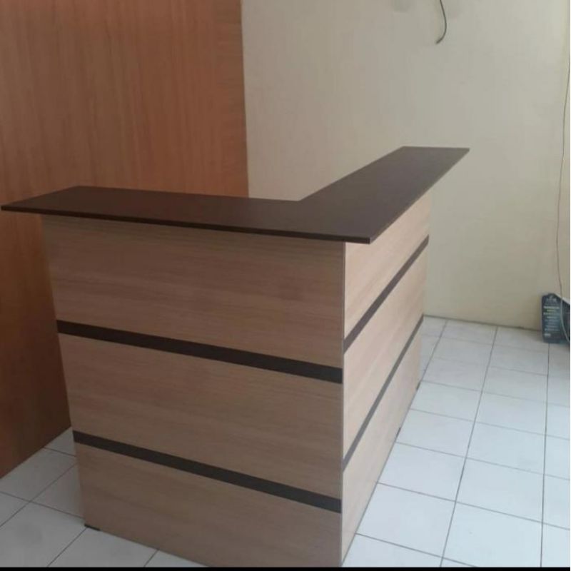 meja kasir resepsionis letter L NF7