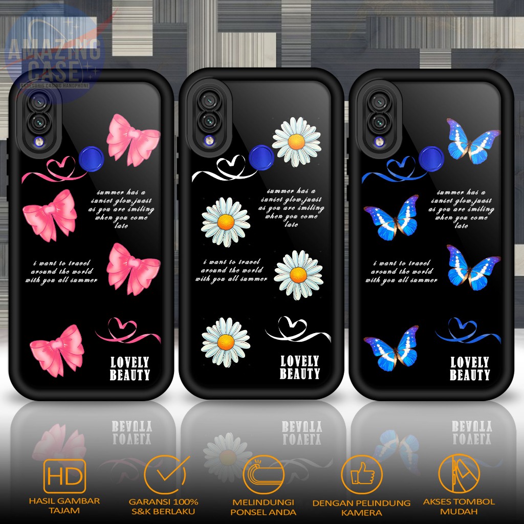 Softcase Glass kaca For REDMI NOTE 7 NOTE 7 PRO ASTC Casing Handphone Case Hp Procamera