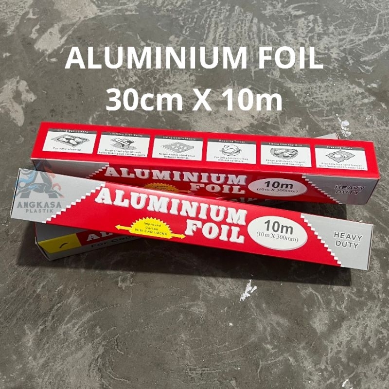 kertas panggang aluminium foil 30cm  x 10m / aluminium foil 10m / aluminium foil 10 meter / aluminiu