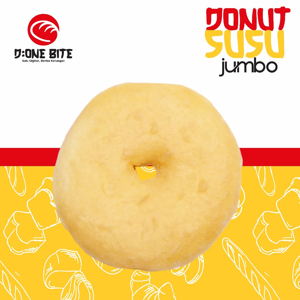 

Donut susu jumbo tektur lembut isi 10 - termurah dishopee