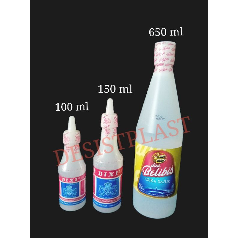 

[MURAH]~CUKA DIXI-CUKA BELIBIS-CUKA MASAK-CUKA PUTIH-VINEGAR | 100 ml | 150 ml |650 ml