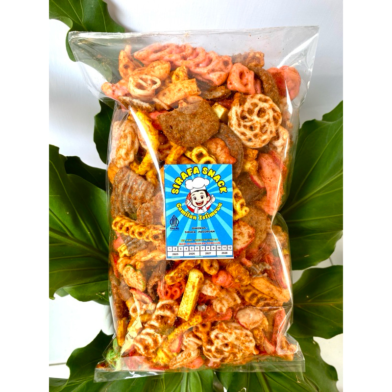 

KERUPUK SEBLAK MIX 500gr - Camilan Istimewa Snack Pedas (SIRAFA SNACK)