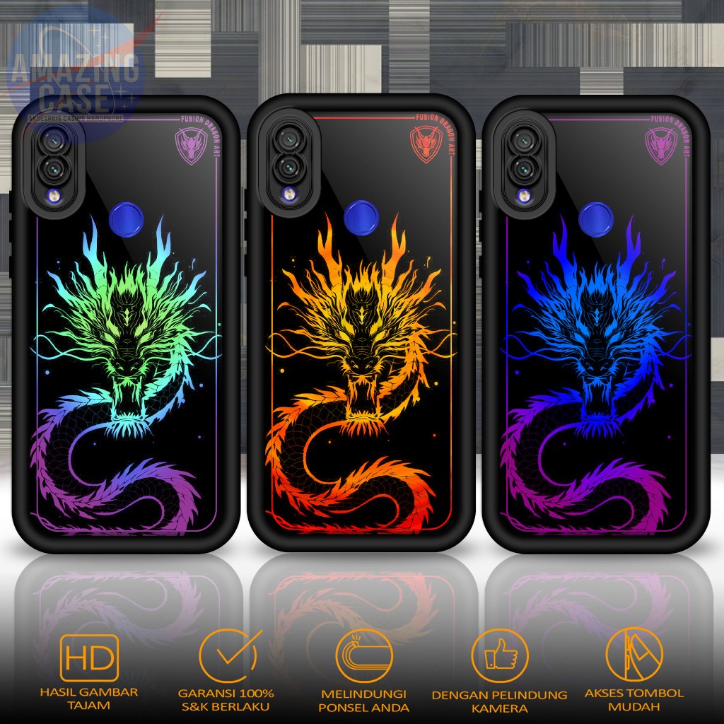 Softcase Glass kaca For REDMI NOTE 7 NOTE 7 PRO NAGA Casing Handphone Case Hp Procamera