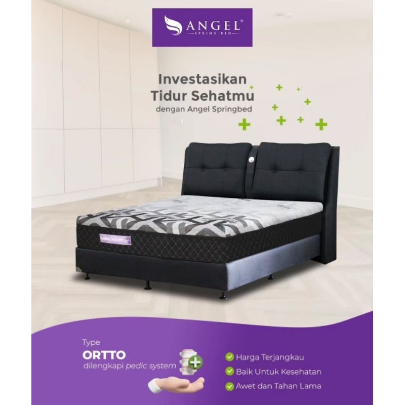 BONUS BANTAL GULING  MATRAS SPRINGBED ANGEL ORTHOPEDIC 180 X 200 X 30 CM | KASUR SPRINGBED ANGEL ORT