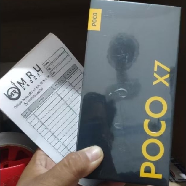 Xiaomi Poco x7 5g ram 8/256 baru resmi