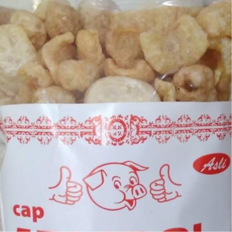 

Krupuk Cemilan Enak Kripik Kulit Babi Cap Jempol Makanan Ringan Snack Makan Keripik Garing Renyah