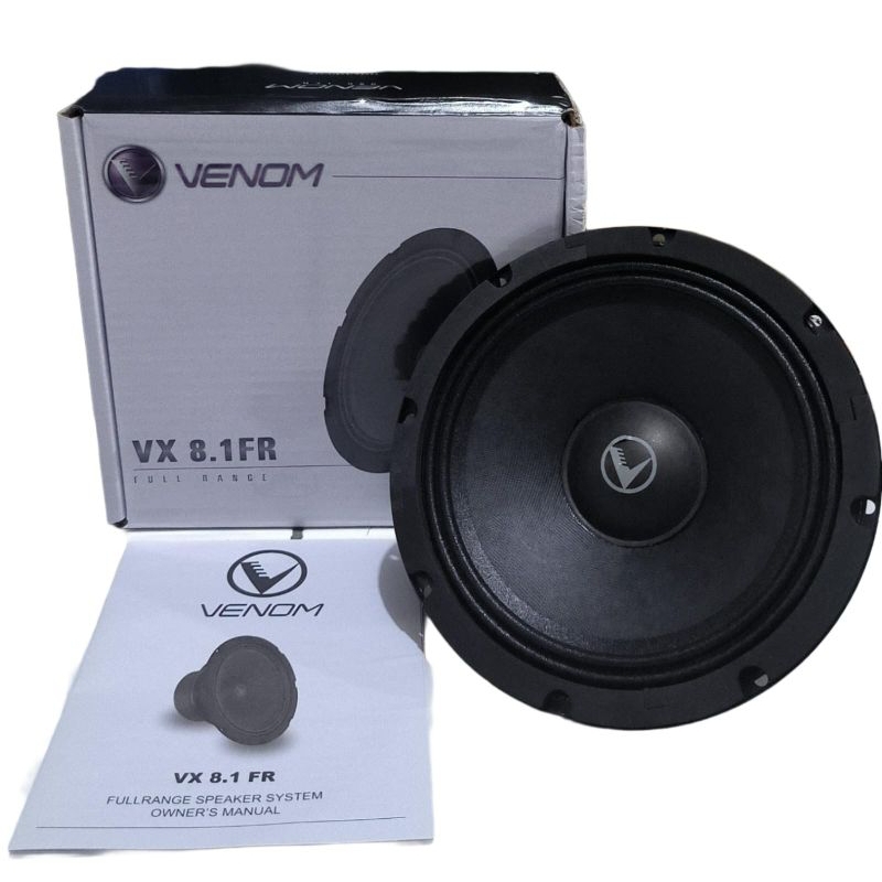 Speaker Venom full range 8inch VX 8.1FR / Venom full range 8inch VX 8.1FR-yaafi Car audio