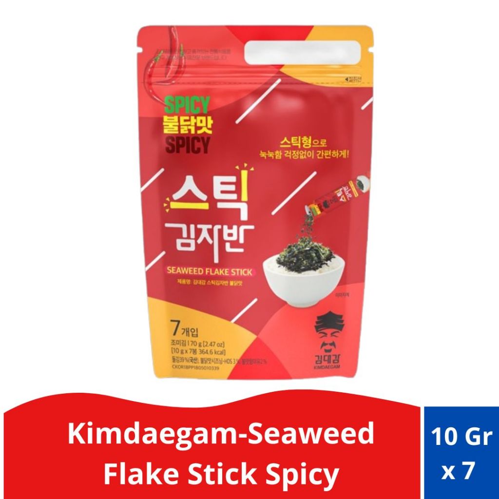 

Kimdaegam-Seaweed Flake Stick Spicy-Stik rumput laut pedas