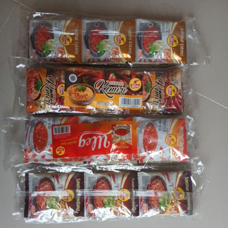 

Finna sambel uleg 1renceng(10 pack)all varian rasa,udang,pedas,kemiri dan rendang