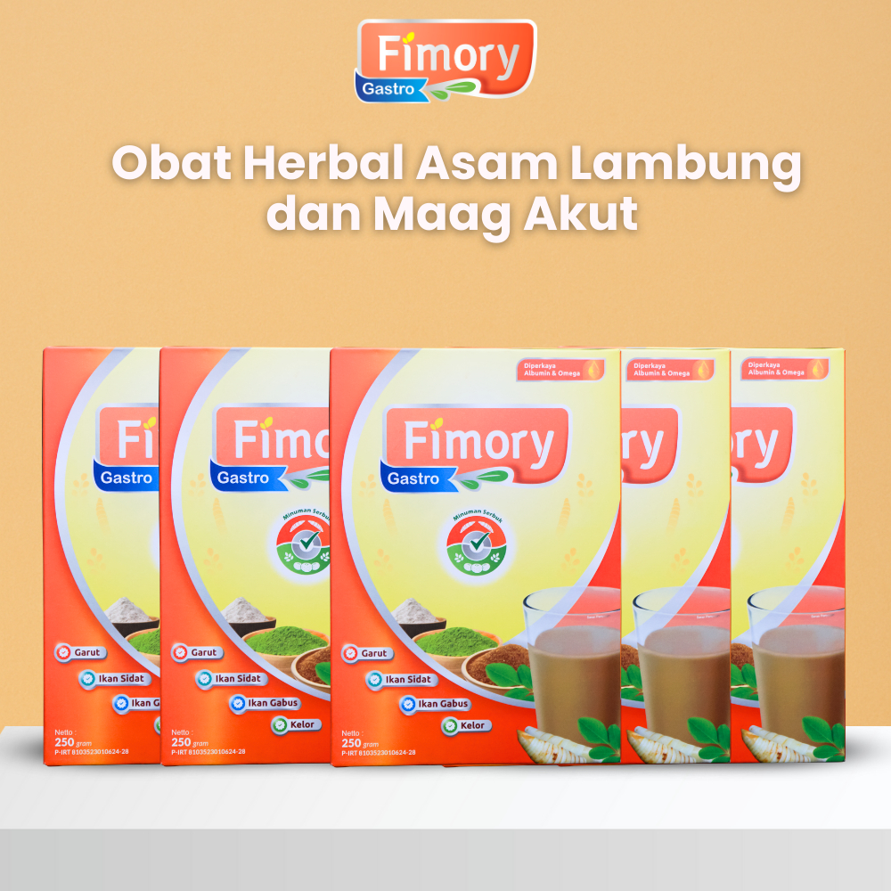 

Paket 5 Box Fimory Gastro - Obat Herbal Asam Lambung