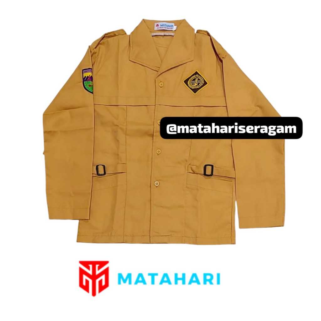 Matahari Seragam / Baju Pramuka Perempuan lengan panjang Siaga dan Penggalang / Seragam Pramuka SD d