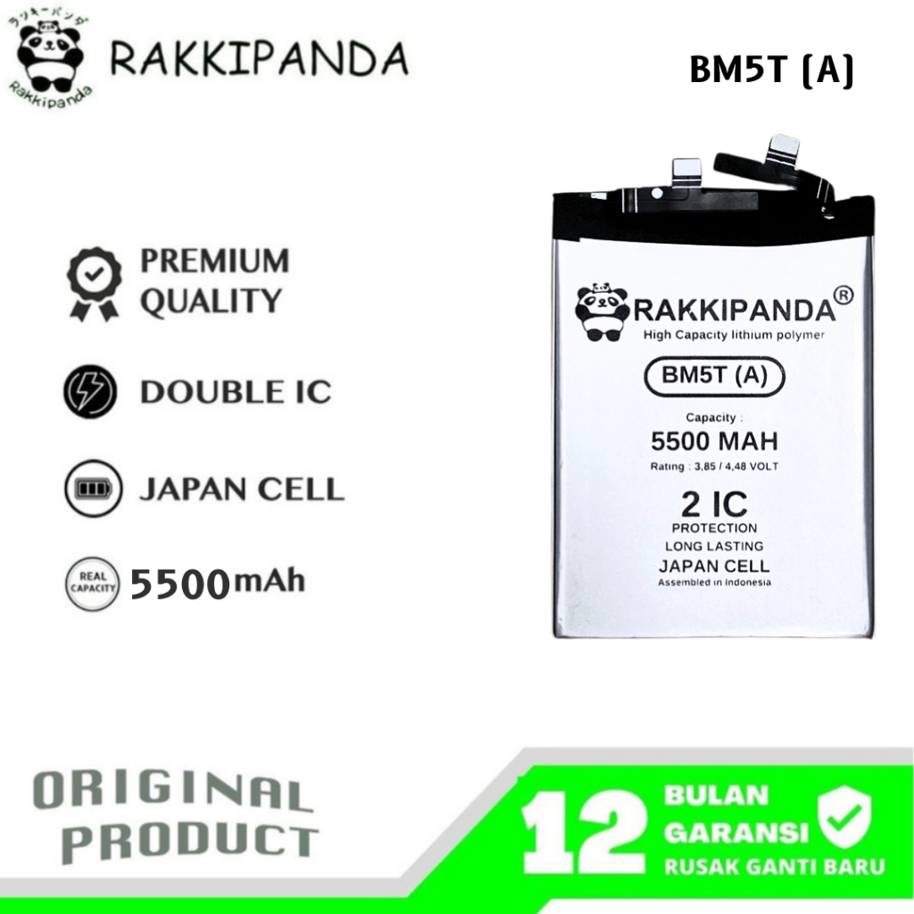 RakkiPanda - BM5T (A) Poco X6 Pro / Mi 13T Batre Batrai Baterai